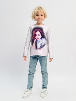 Детский лонгслив / BlackPink Розэ