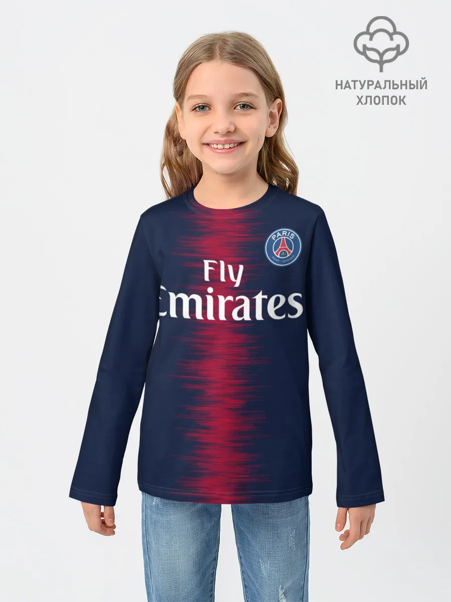 Детский лонгслив / Ди Мария ПСЖ 18-19