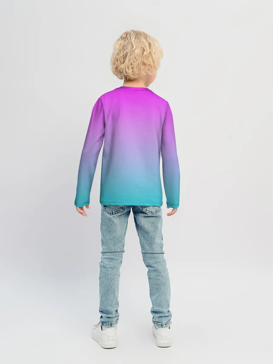 Детский лонгслив / Пальмы 80s