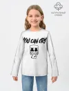 Детский лонгслив / Marshmello. You can cry