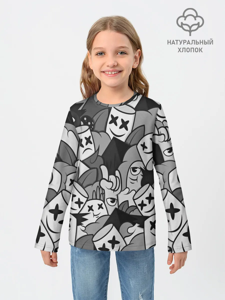 Детский лонгслив / Marshmello