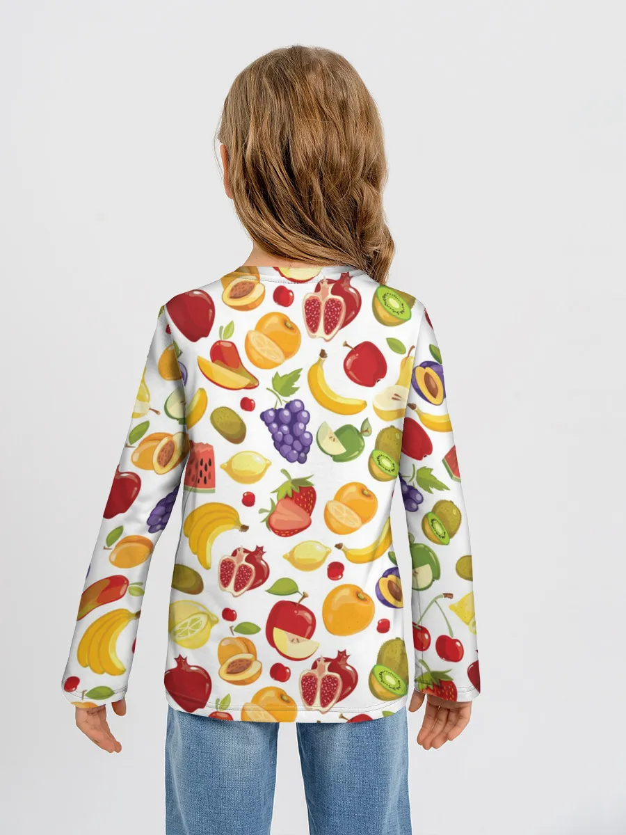 Детский лонгслив / Фрукты