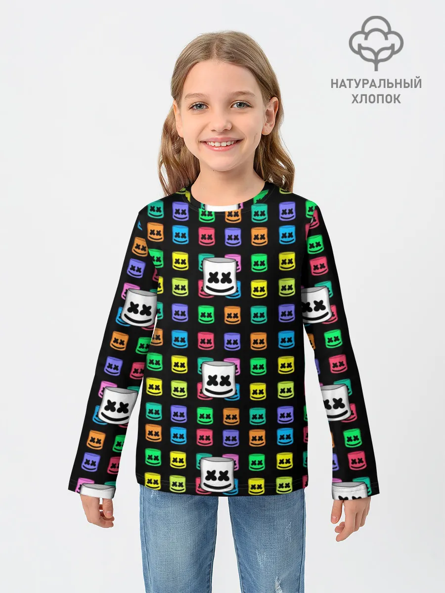 Детский лонгслив / Marshmello