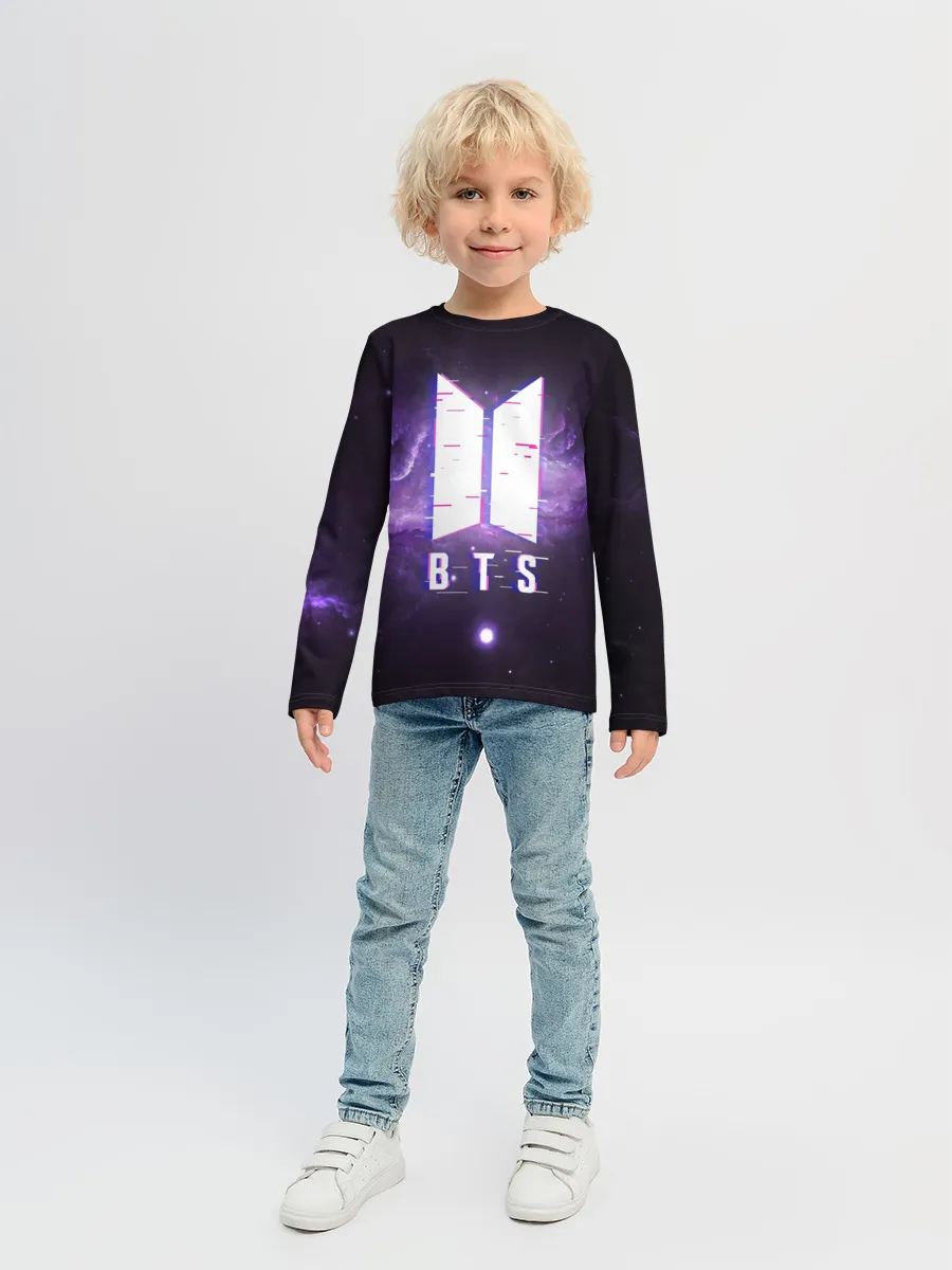 Детский лонгслив / BTS SPACЕ 3D / БТС КОСМОС