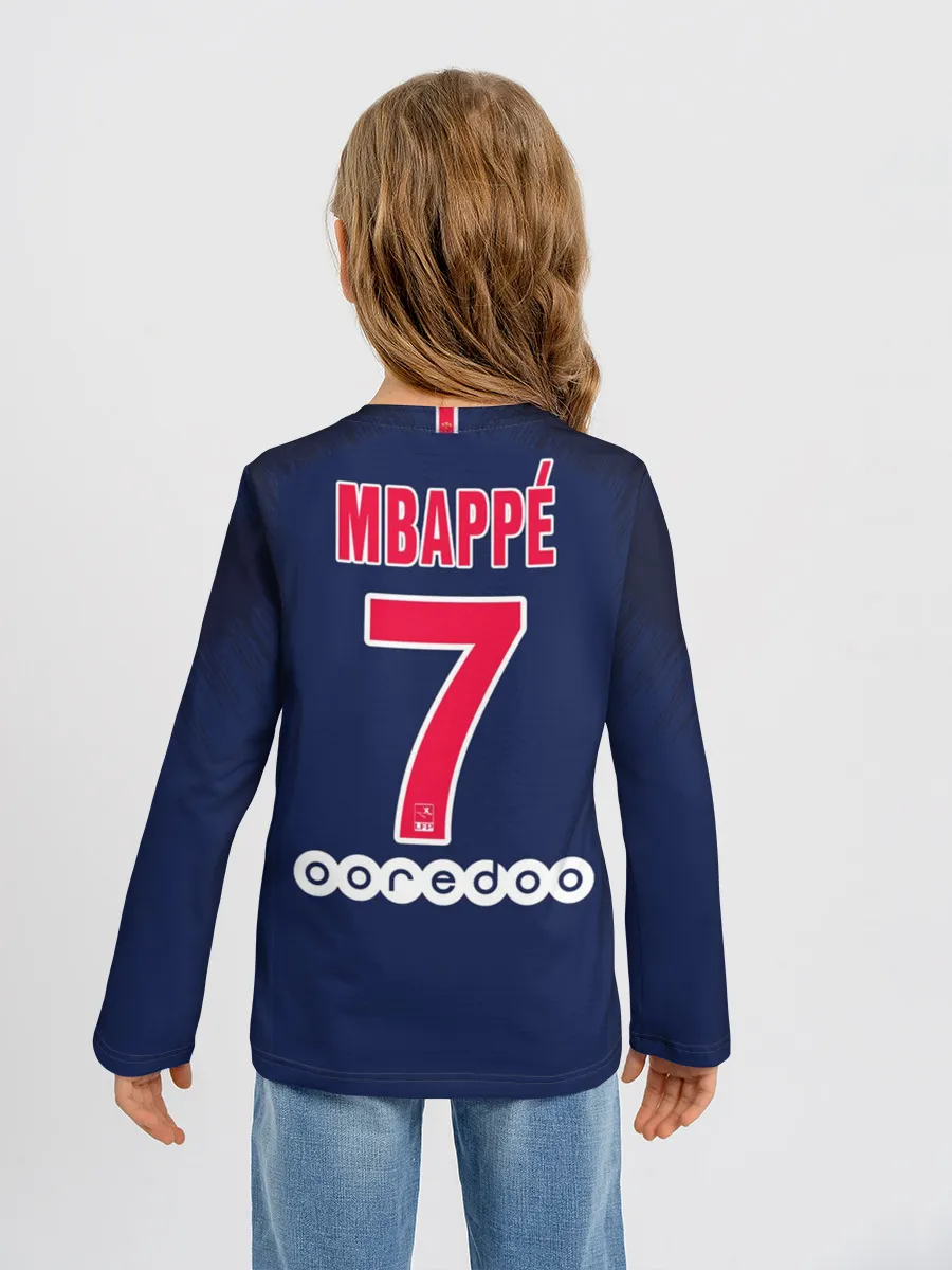 Детский лонгслив / Mbappe home 18-19