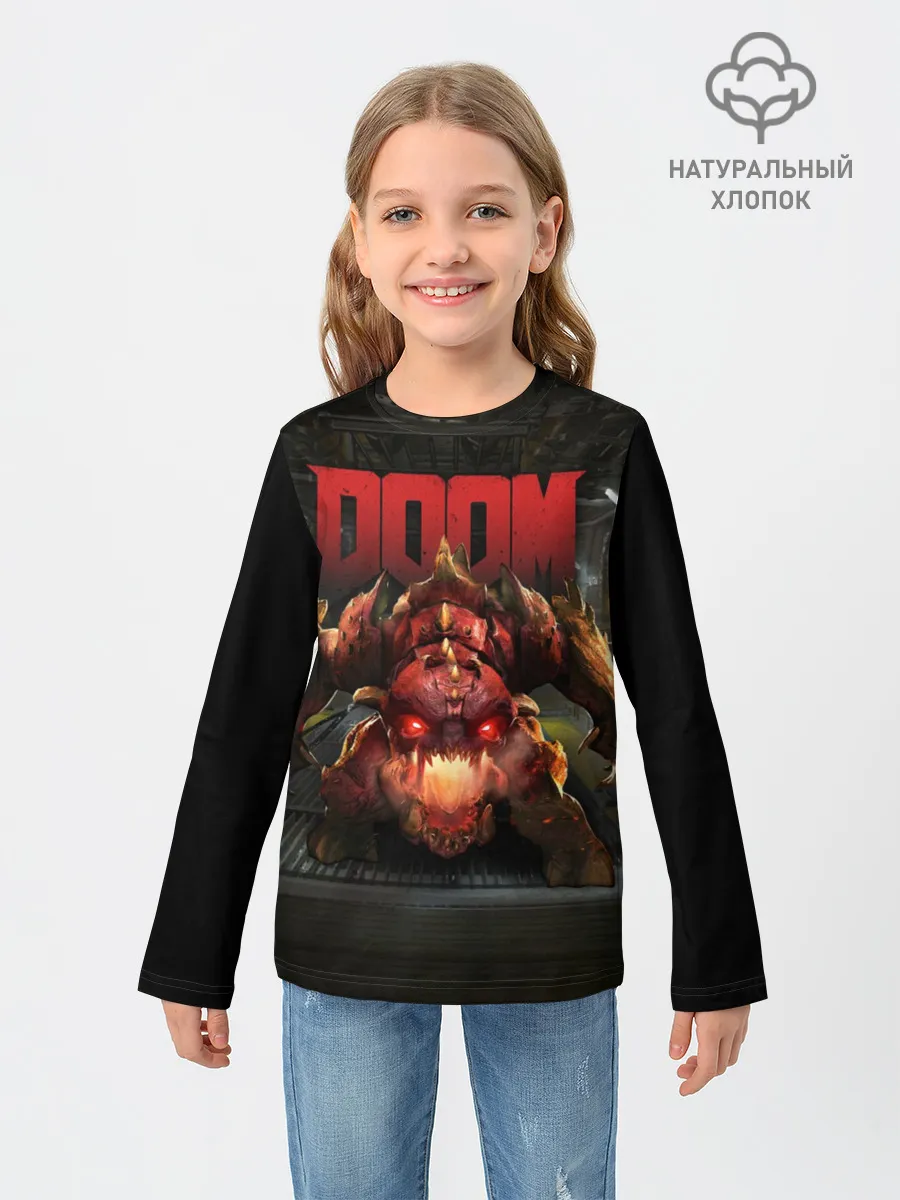 Детский лонгслив / DOOM Pinky