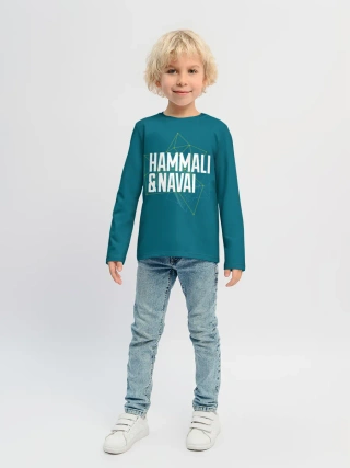 Детский лонгслив / HammAli Navai blue