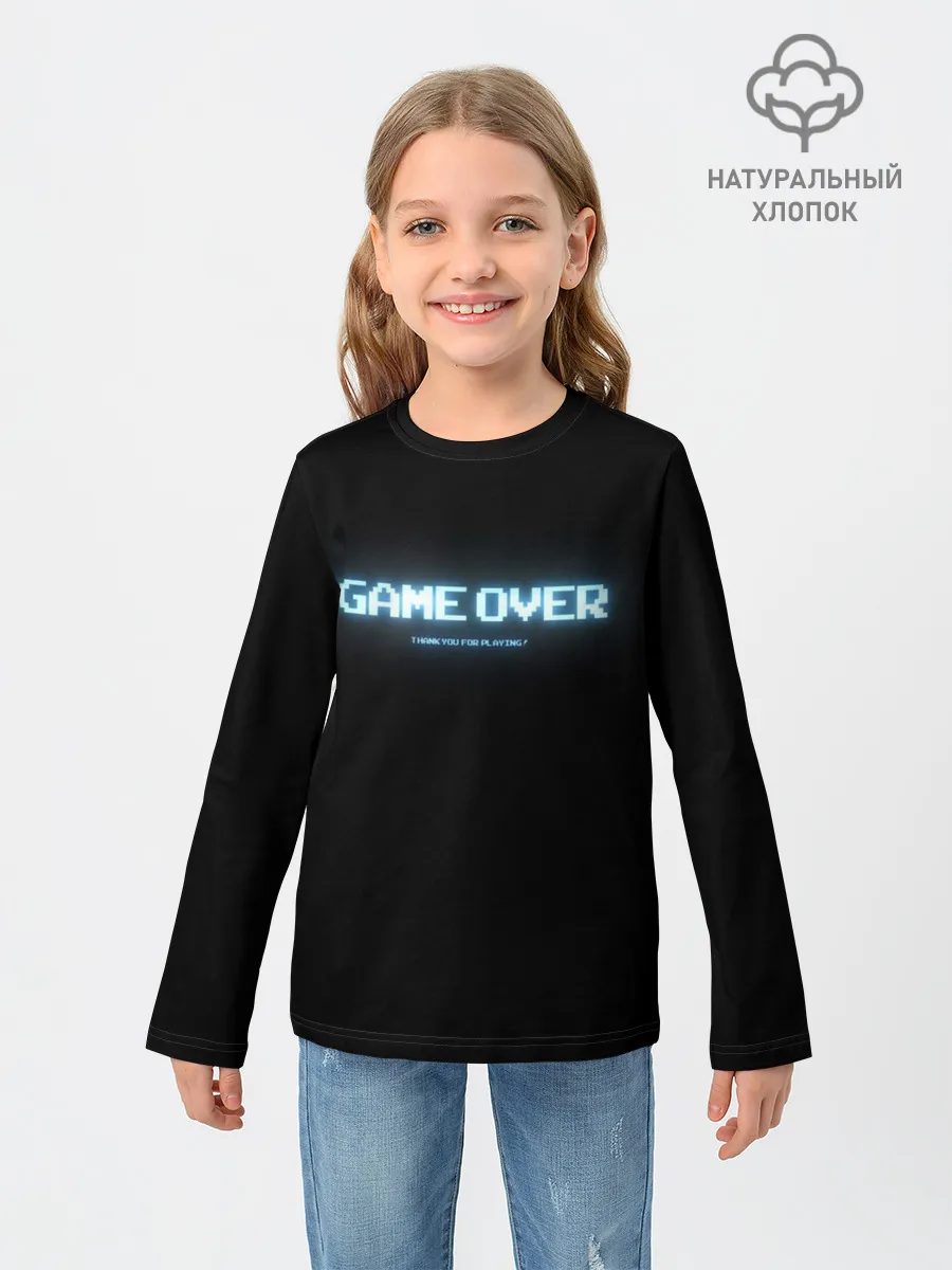 Детский лонгслив / Game Over