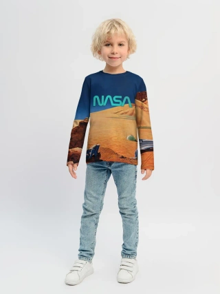 Детский лонгслив / NASA on Mars