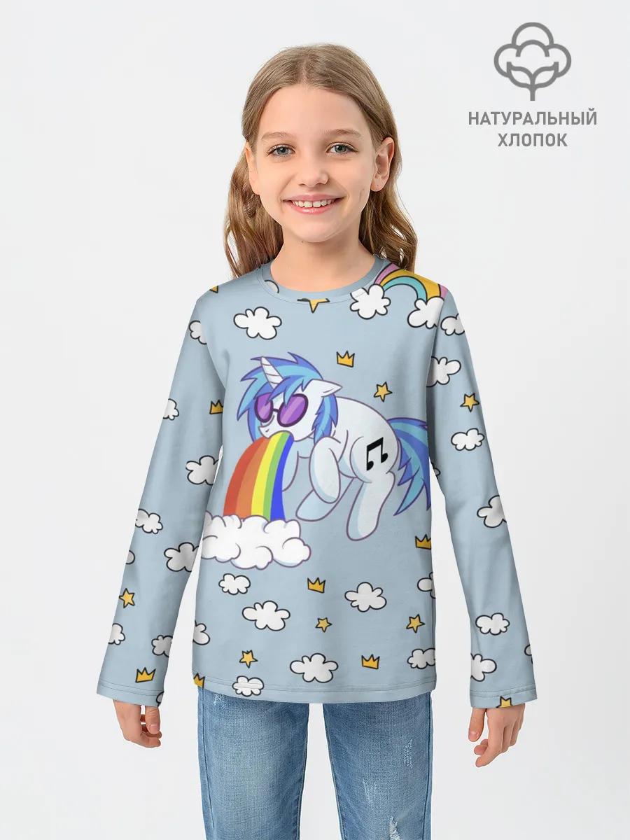 Детский лонгслив / Винил Скрэтч