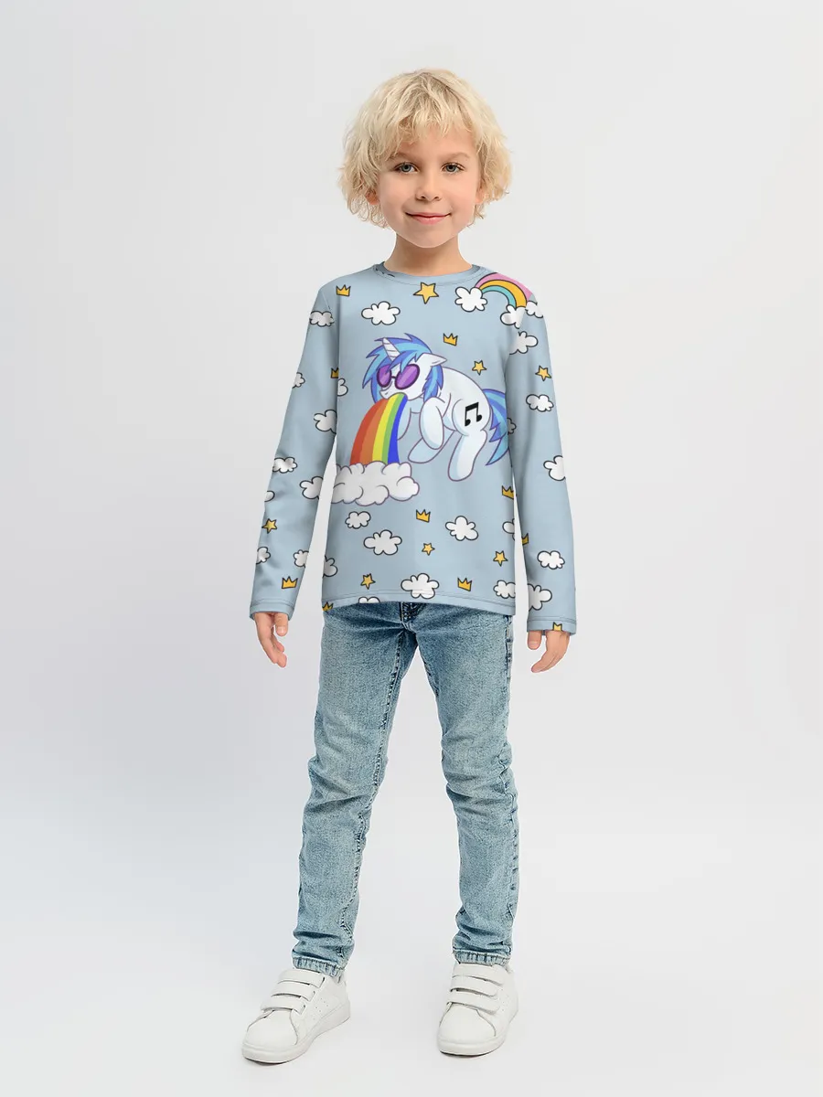 Детский лонгслив / Винил Скрэтч