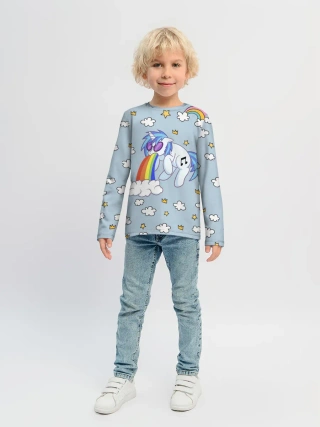 Детский лонгслив / Винил Скрэтч