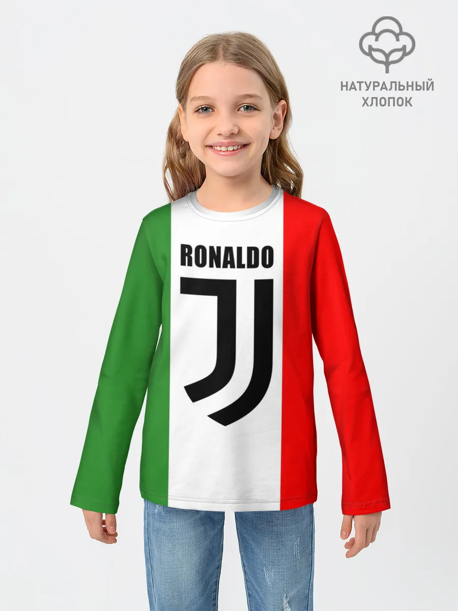Детский лонгслив / Ronaldo Juventus Italy