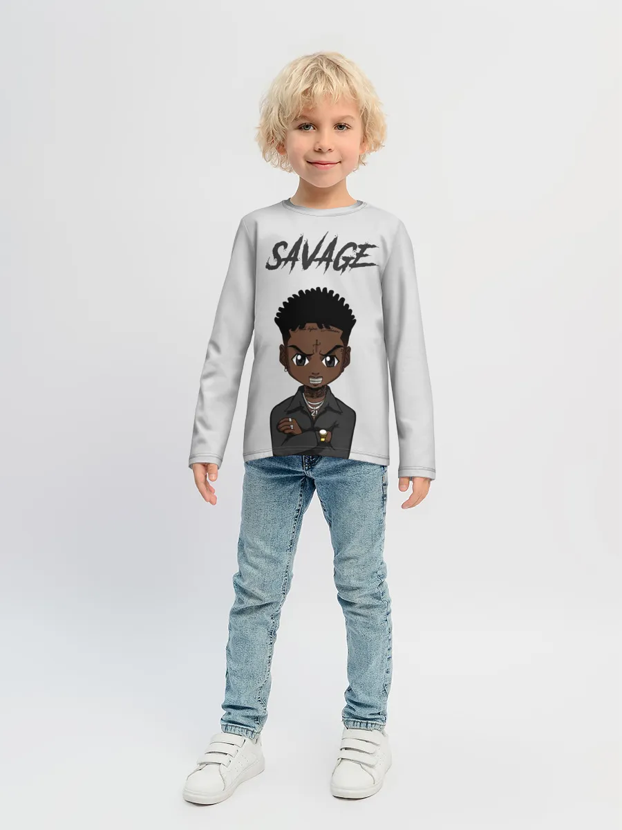 Детский лонгслив / 21 Savage