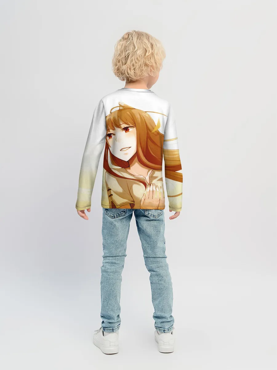 Детский лонгслив / Волчица и пряности Холо