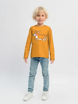 Детский лонгслив / Корги