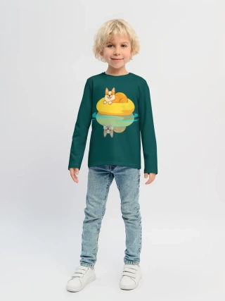 Детский лонгслив / Корги