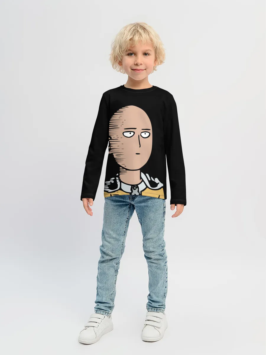Детский лонгслив / One-Punch Man Ванпачмен