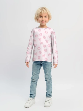 Детский лонгслив / Собачьи Следы