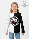 Детский лонгслив / MONOKUMA SCHOOL с фоном