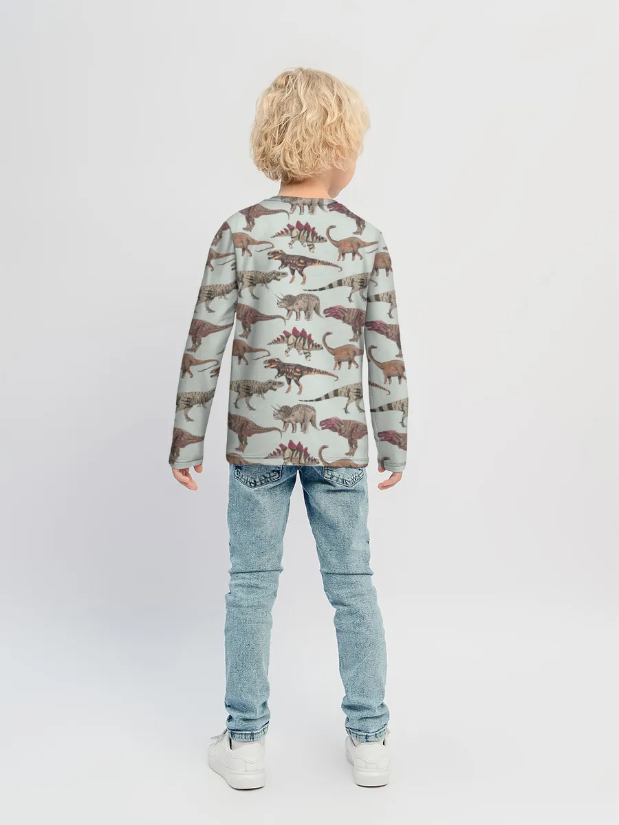 Детский лонгслив / Динозавры