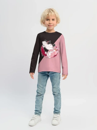 Детский лонгслив / MONOKUMA X MONOMI | МОНОКУМА