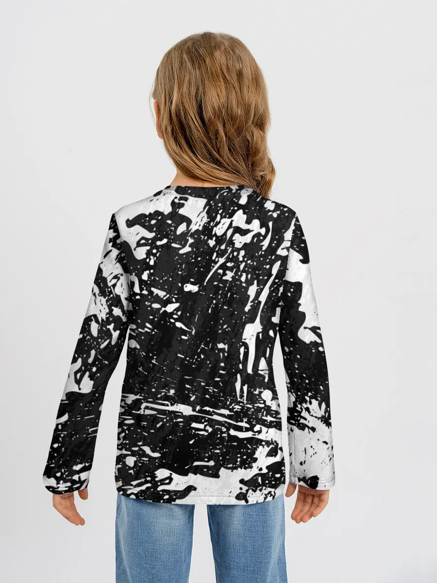 Детский лонгслив / BERSERK лого чб