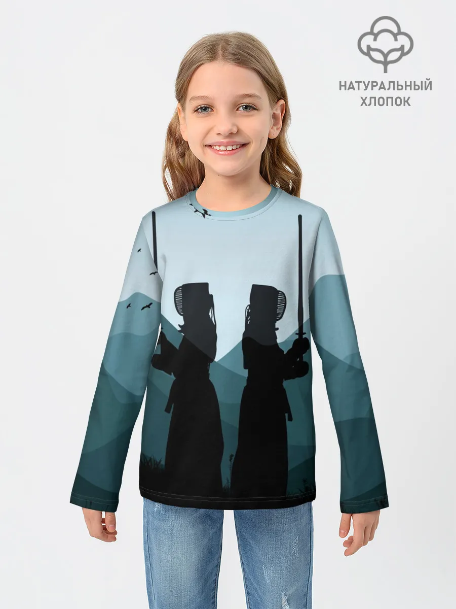 Детский лонгслив / Тренировка кендо