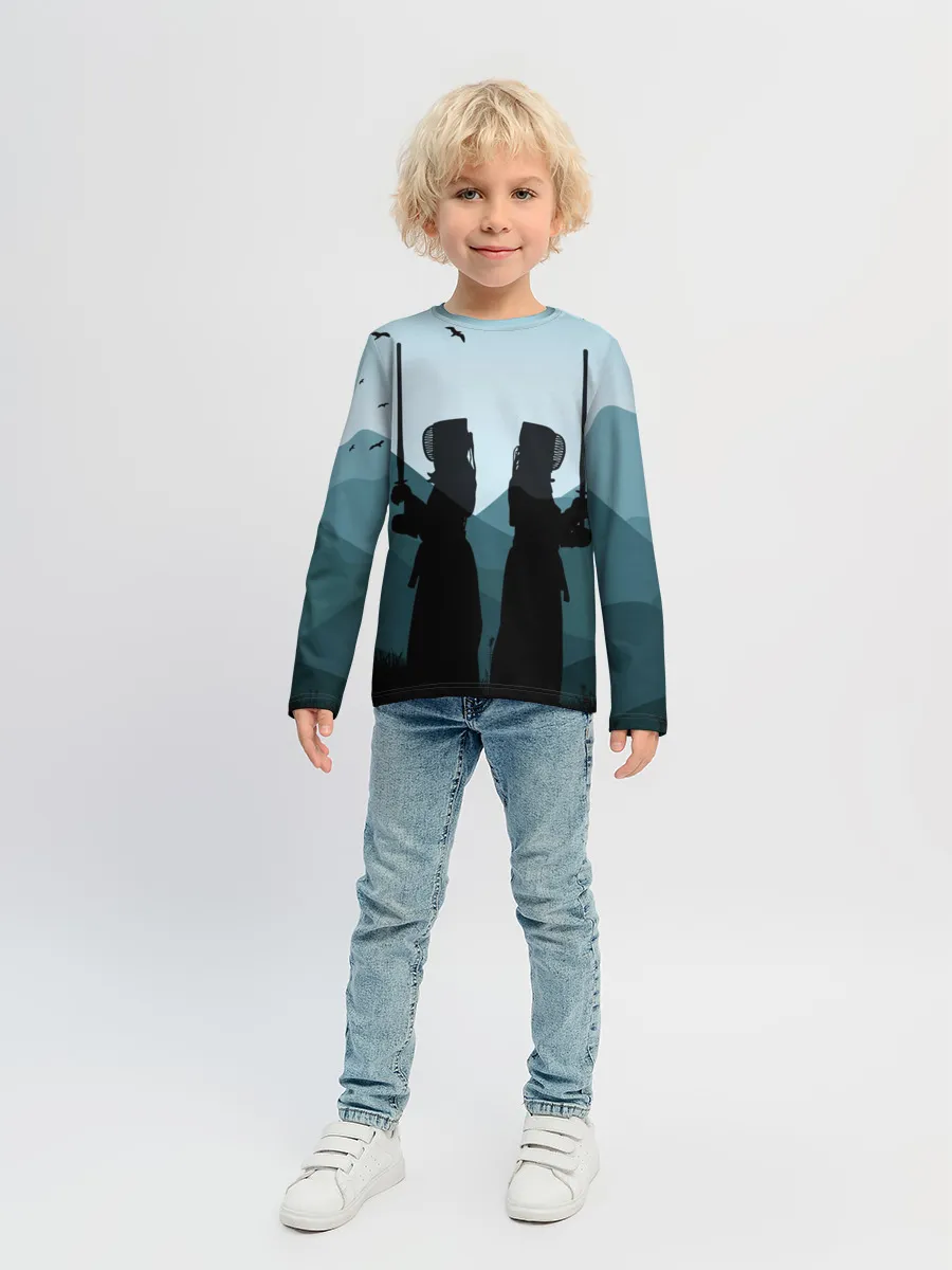 Детский лонгслив / Тренировка кендо