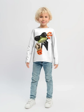Детский лонгслив / АГЕНТ ЛЕГУШАЧ | AGENT FROG