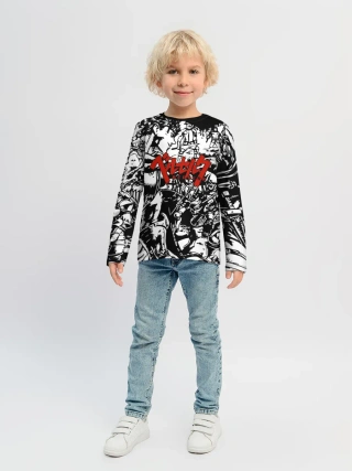 Детский лонгслив / BERSERK background logo