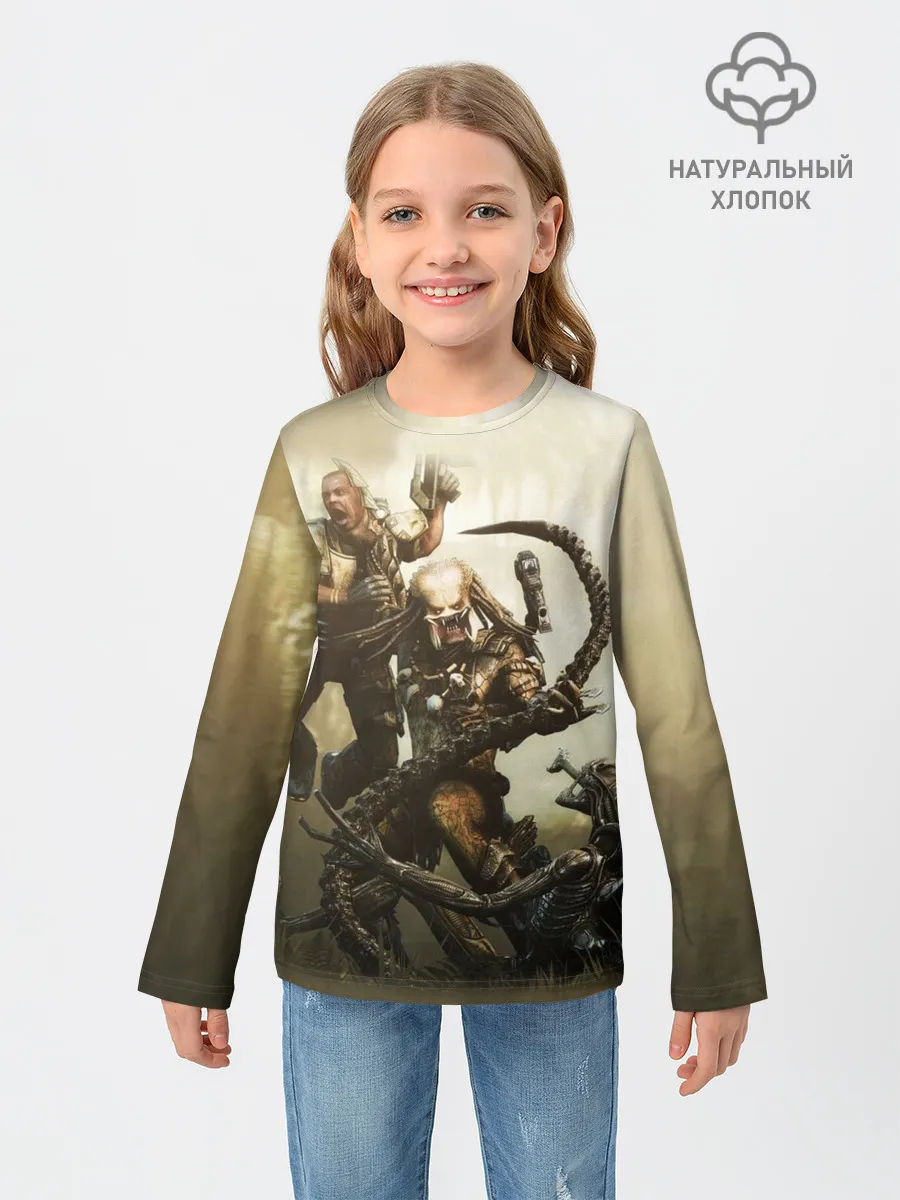 Детский лонгслив / Хищник