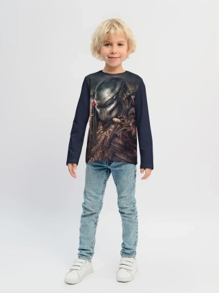 Детский лонгслив / Хищник | Predator