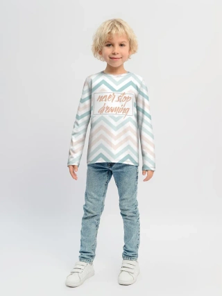 Детский лонгслив / Никогда не переставай мечтать