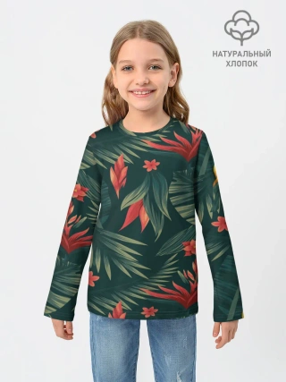 Детский лонгслив / Тропики