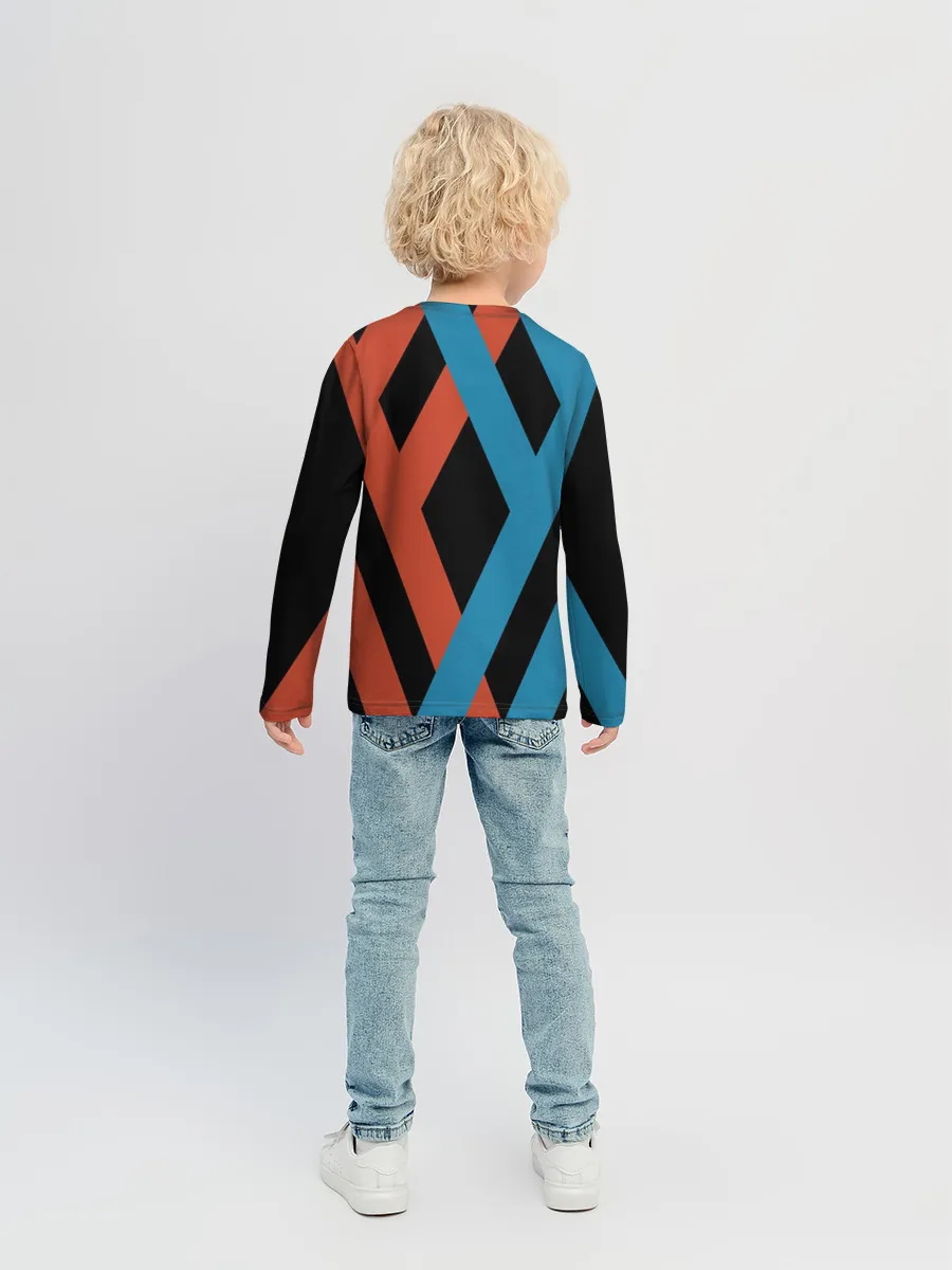 Детский лонгслив / two XX on black