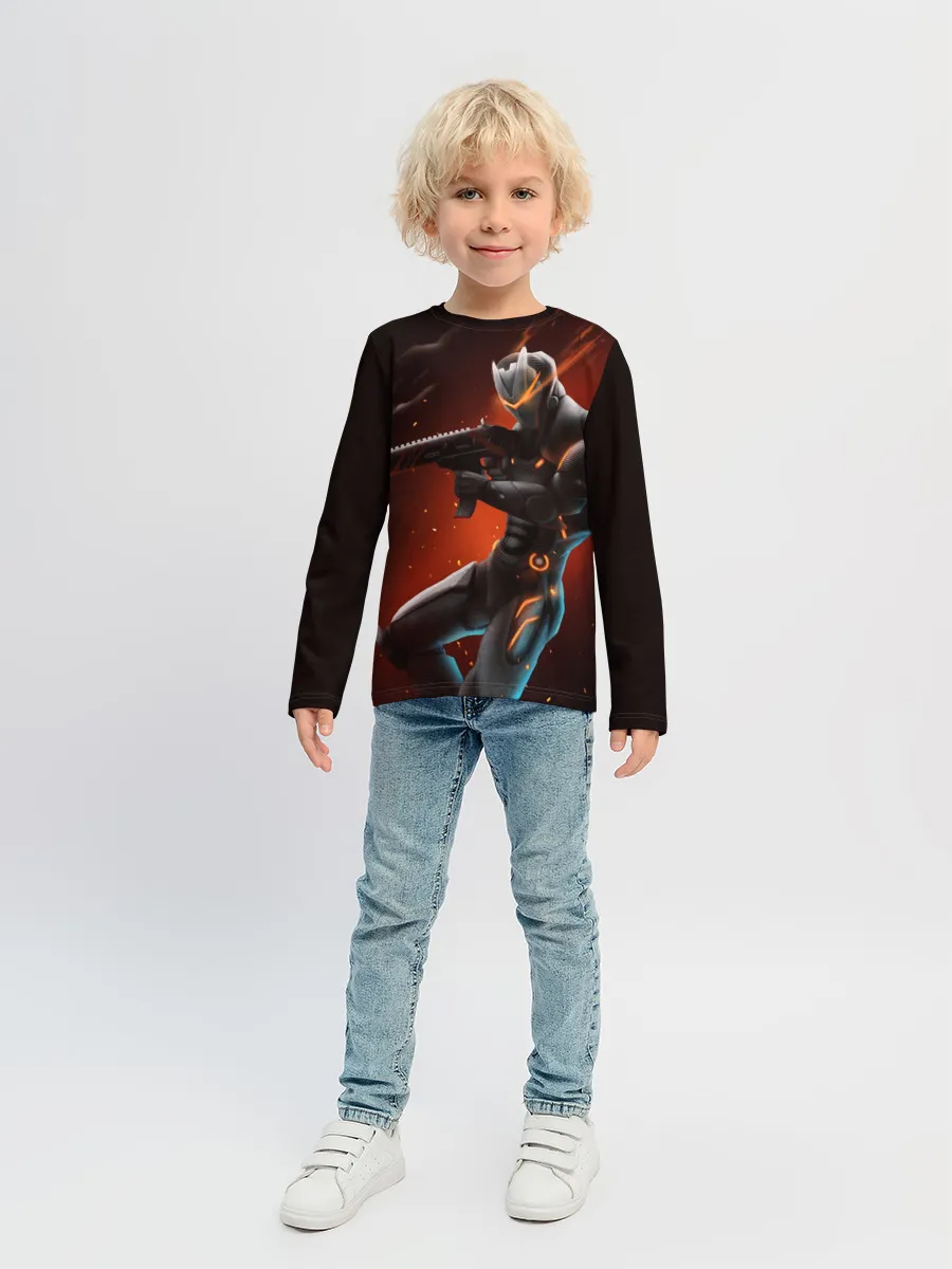 Детский лонгслив / Omega / Fortnite