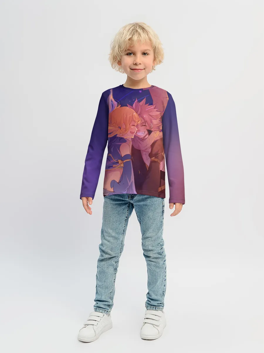 Детский лонгслив / Люси Хартфилия и Нацу Драгнил