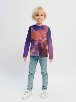 Детский лонгслив / Люси Хартфилия и Нацу Драгнил