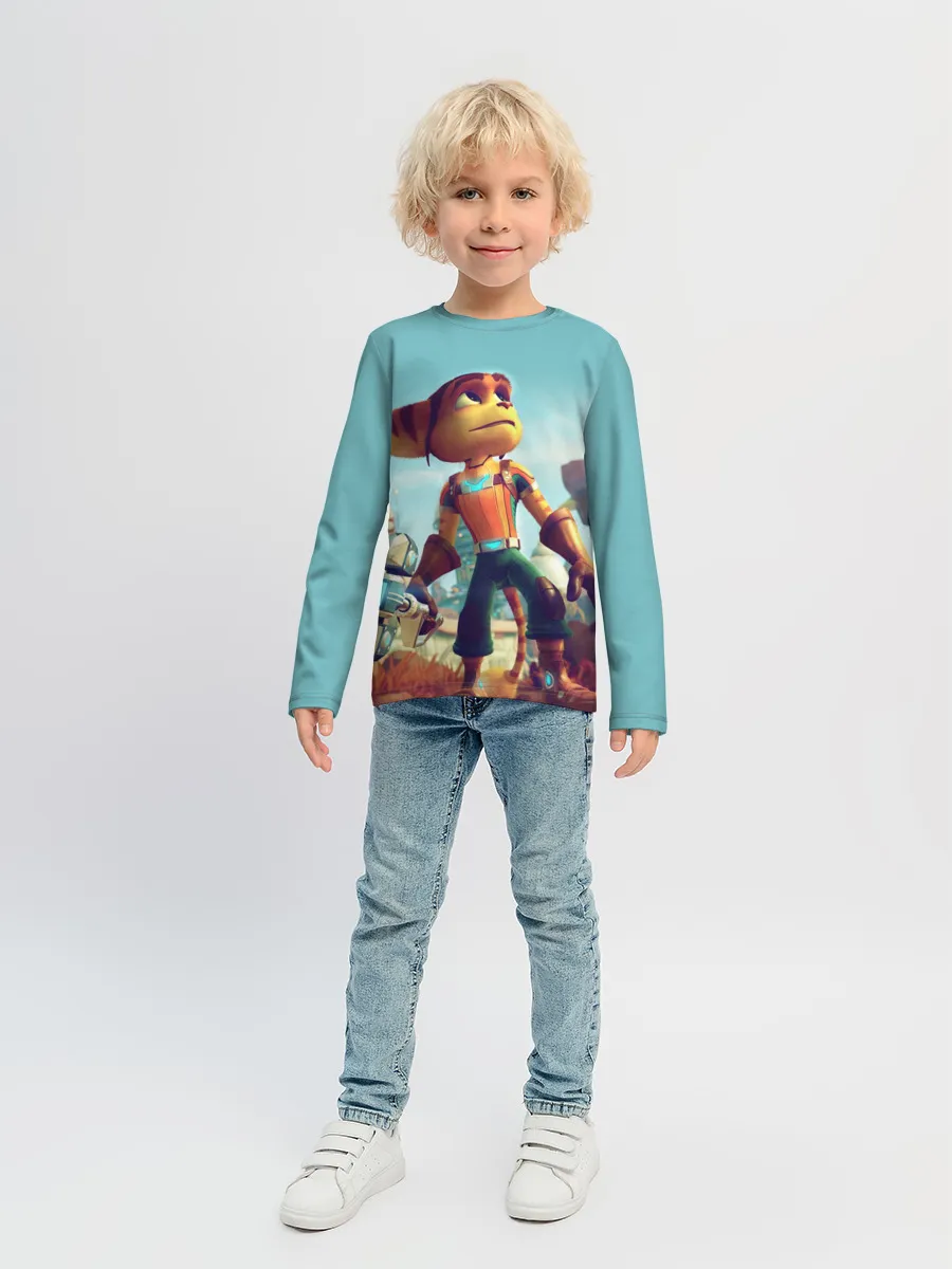 Детский лонгслив / Ratchet and Clank