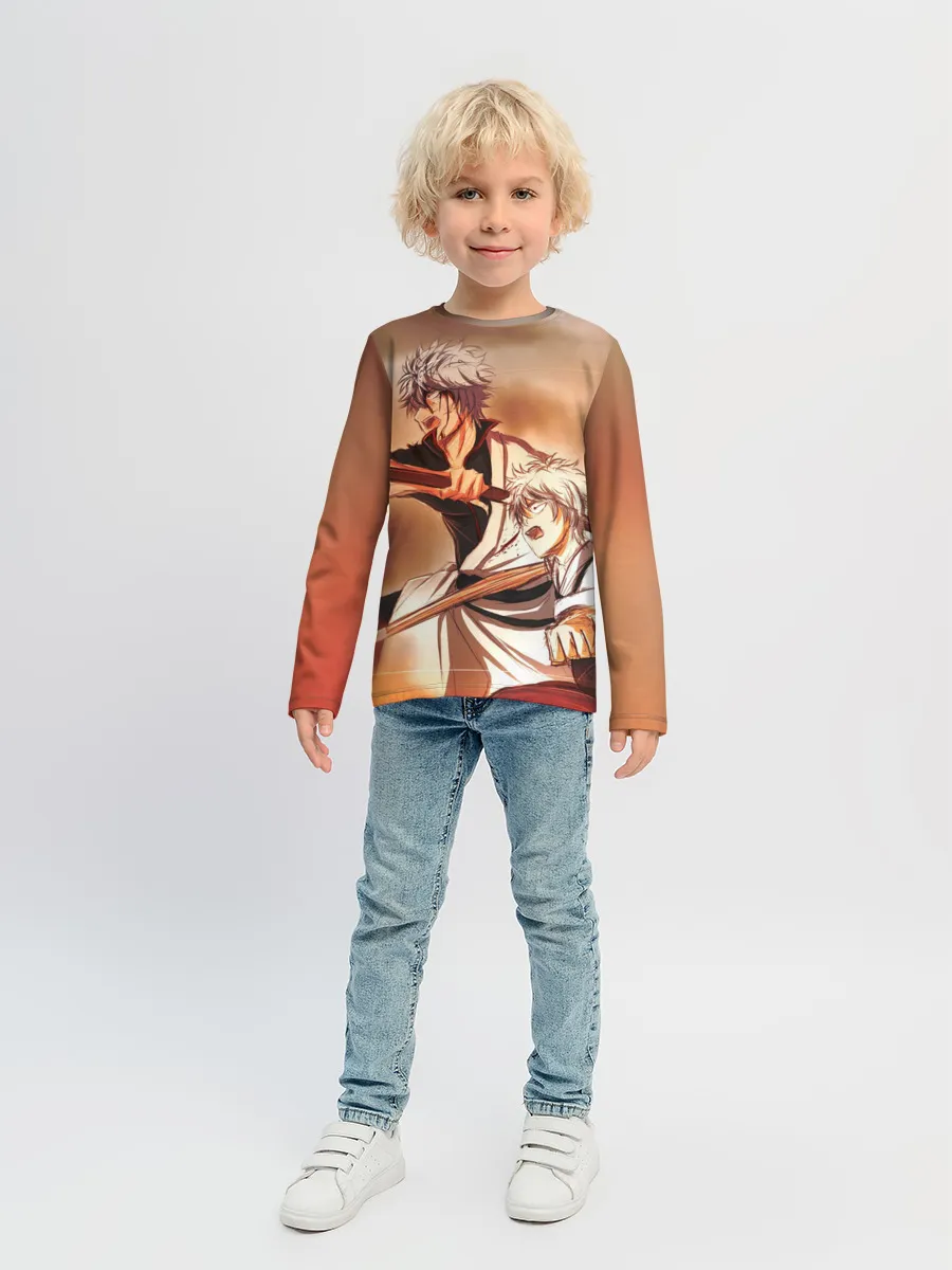 Детский лонгслив / гинтоки саката самурай