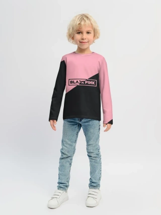 Детский лонгслив / Black Pink
