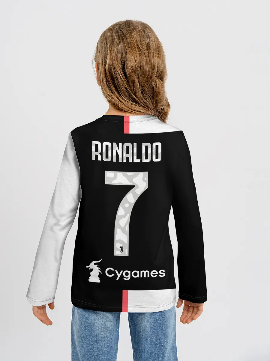 Детский лонгслив / Роналду Форма 19/20 Домашняя