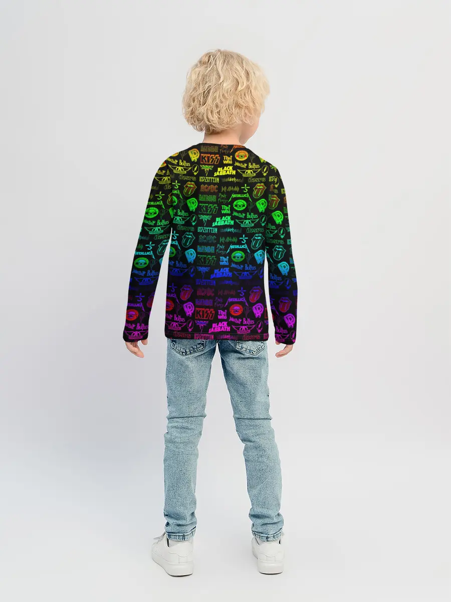 Детский лонгслив / ЛОГОТИПЫ РОК ГРУППЫ