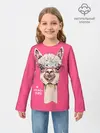 Детский лонгслив / Romantic llama
