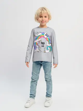 Детский лонгслив / Yoga time