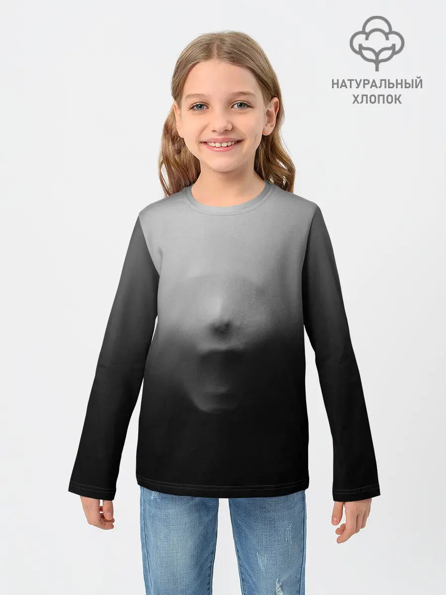 Детский лонгслив / Кричащее Лицо Внутри