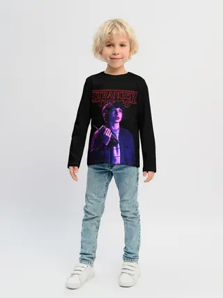 Детский лонгслив / STRANGER THINGS - Майк