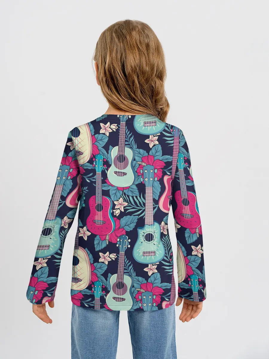 Детский лонгслив / Укулеле фруктовые