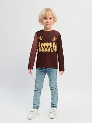 Детский лонгслив / Зубастик